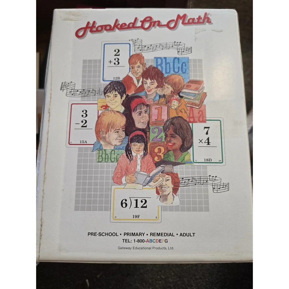 Vintage Hooked on Math Set – Complete Educational Kit, Homeschool 1992
